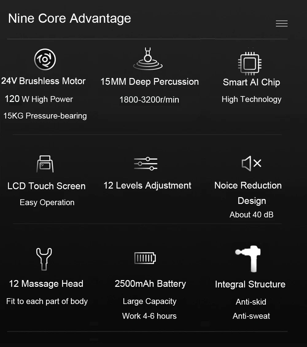24V Professional Massage Gun